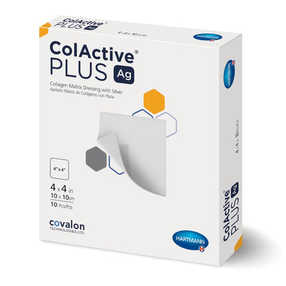 Silver Collagen Dressing ColActive Plus Ag – 4 x 4 Inch, Sterile
