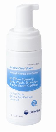 Rinse-Free Shampoo and Body Wash Bedside-Care Pump Bottle Scented