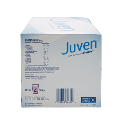 Juven Fruit Punch Oral Supplement Powder 1.02 oz Individual Packet for Wound Support