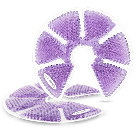 Hot / Cold Pack Lansinoh TheraPearl Breast 6-7/10 X 7 Inch Fabric / Plastic / Gel Reusable
