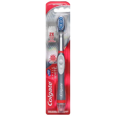 Toothbrush Colgate 360 Optic White Gray Adult Soft