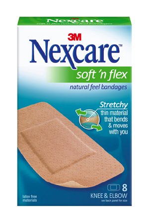 Adhesive Strip Nexcare Soft 'n Flex 2 X 4 Inch Fabric Rectangle Tan Sterile