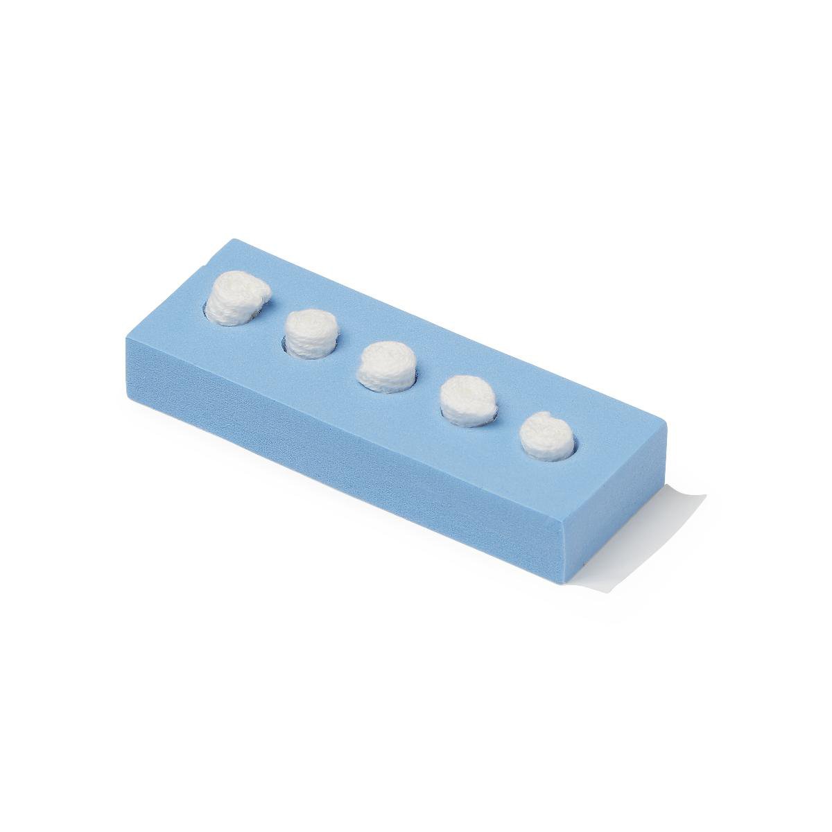 Surgical Dissector Sponge X-Ray Detectable Cotton 9/16 x 1/4 Inch – Sterile, 5 Count