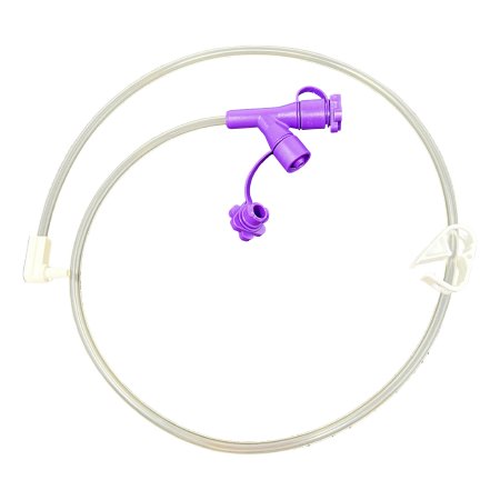 Enteral Feeding Extension Set ENFit LoProfile 24 Inch, Right Angle, NonSterile