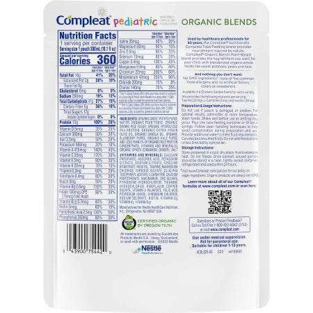 Compleat Pediatric Organic Blends Plant Blend Pediatric Oral Supplement 10.1 oz Pouch