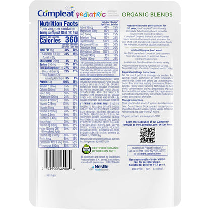 Compleat Pediatric Organic Blends Chicken-Garden Pediatric Oral Supplement 10.1 oz Pouch