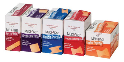 Adhesive Strip Medi-First Fabric Tan – 7/8 x 3 Inch, Sterile