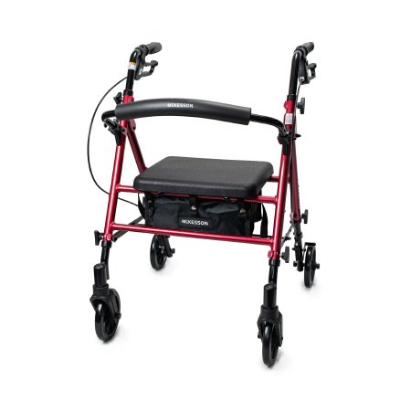 4 Wheel Rollator McKesson Red