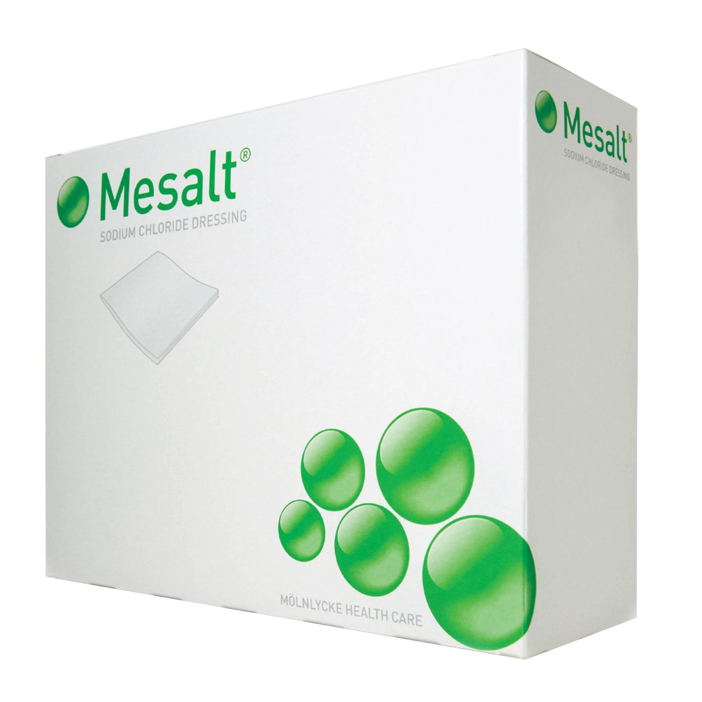 Mesalt Sodium Chloride Impregnated Dressing 8 x 8 Inch (4 x 4 Inch Folded) Sterile Gauze