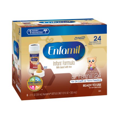 Infant Formula Enfamil 24 Unflavored 2 oz. Bottle Liquid Iron