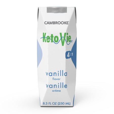 Oral Supplement KetoVie 4:1 Vanilla Flavor Liquid 8.3 oz. Carton