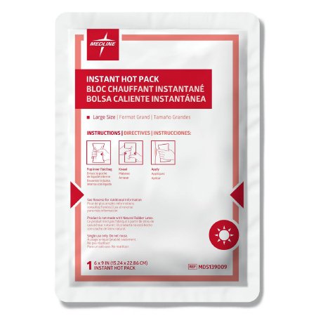 Instant Hot Pack Medline General Purpose Plastic / Sodium Acetate Disposable