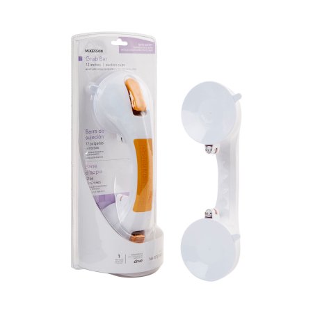 Suction-Cup Grab Bar McKesson White / Yellow Plastic