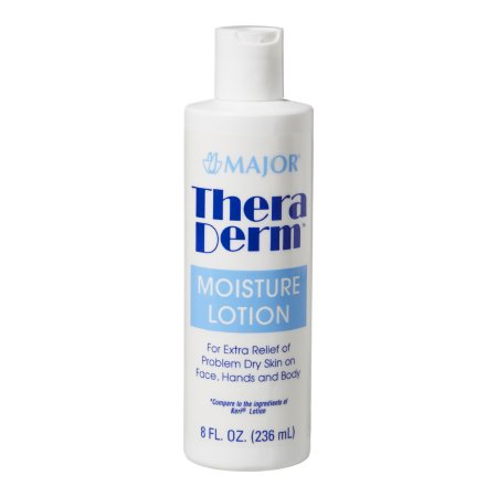 Hand and Body Moisturizer Thera Derm 8 oz. Bottle Unscented Lotion