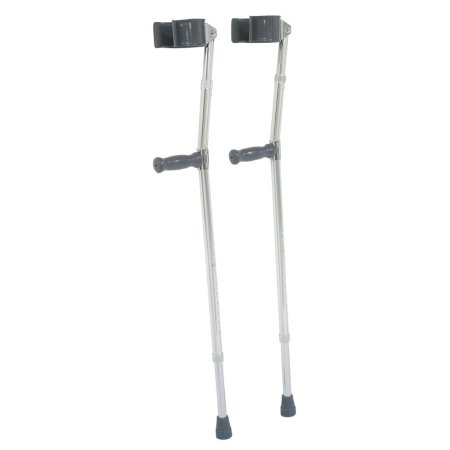 Forearm Crutches Graham Field Adult Aluminum Frame 300 lbs. Weight Capacity