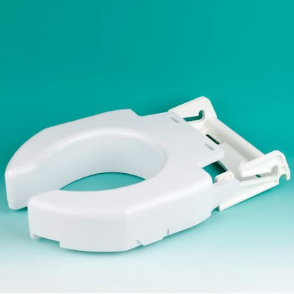 Raised Toilet Seat Secure-Bolt 3 Inch Height White 600 lbs. Weight Capacity