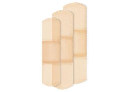 Adhesive Strip American White Cross Assorted Sizes Plastic Assorted Shapes Sheer Sterile