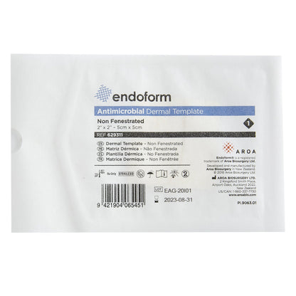 Endoform Antimicrobial Silver Collagen ECM Dressing 2 x 2 Inch Sterile