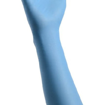 Exam Glove Cardinal Health Decontamination NonSterile Nitrile Extended Cuff Length Fully Textured Blue Chemo Tested