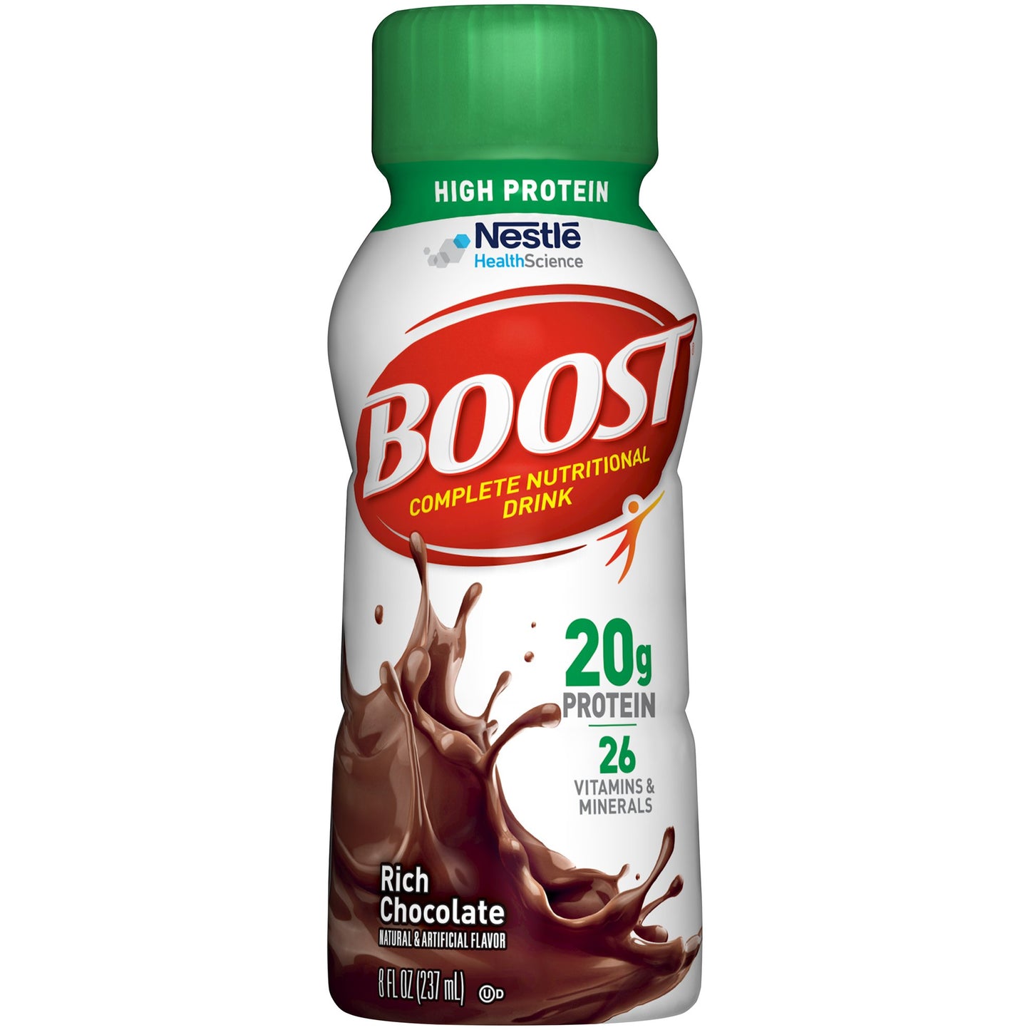 Boost High Protein Oral Nutritional Supplement Rich Chocolate 8 oz Bottle