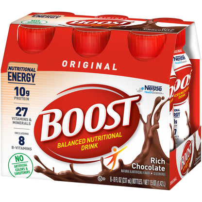 Boost Original Oral Nutritional Supplement Rich Chocolate 8 oz Bottle