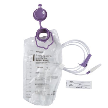 Gravity Feeding Bag Set with ENFit Connector McKesson 1200 mL