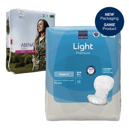 Bladder Control Pad Abena Light Length Moderate