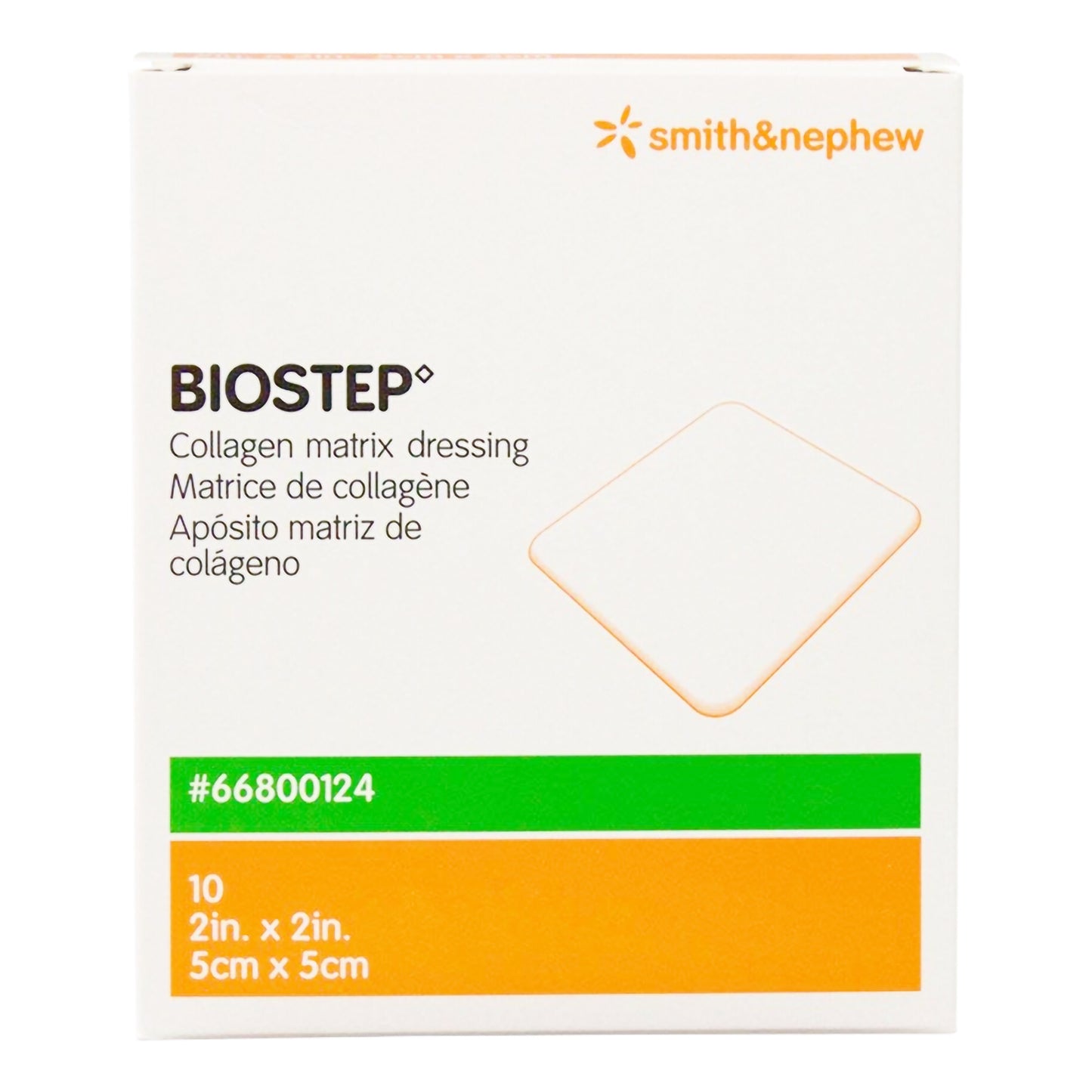 Biostep Collagen Dressing 2 x 2 Inch Square – Sterile Collagen Matrix Wound Dressing
