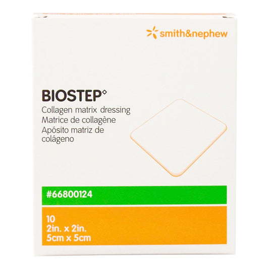 Biostep Collagen Dressing 2 x 2 Inch Square – Sterile Collagen Matrix Wound Dressing
