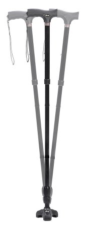 Folding Cane Flex-N-Go Aluminum 32-1/2 to 39-1/2 Inch Height Black, Drive Medical