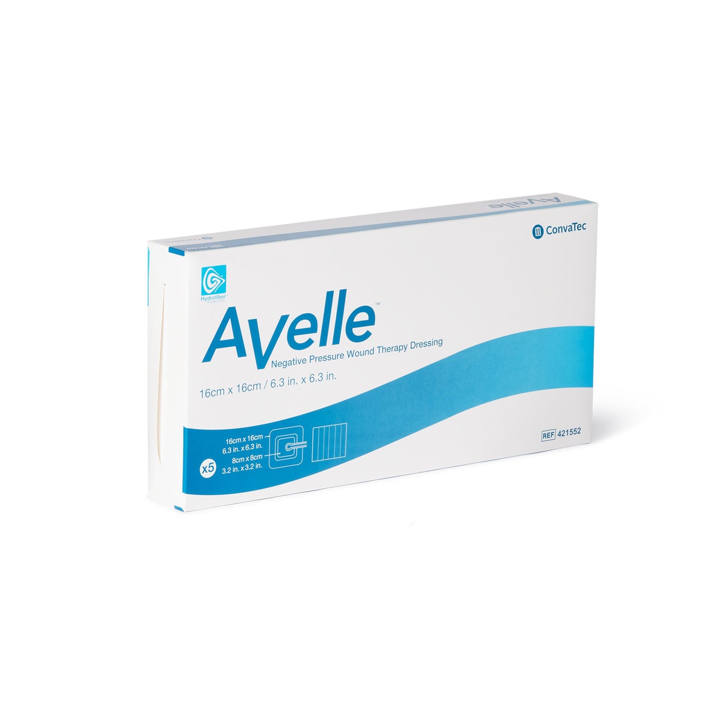 Avelle Negative Pressure Dressing 16 x 16 cm – Sterile Hydrofiber NPWT Dressing