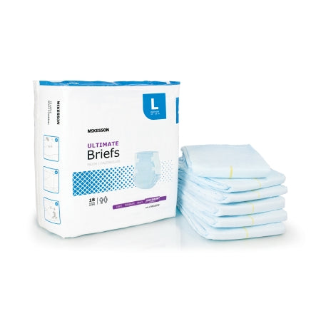 Unisex Adult Incontinence Brief McKesson X-Large Disposable Heavy Absorbency