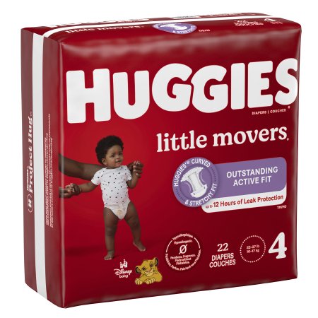 Unisex Baby Diaper Huggies Little Movers Size 6 Disposable Moderate Absorbency