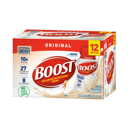 Boost Original Oral Nutritional Supplement Very Vanilla 8 oz Bottle