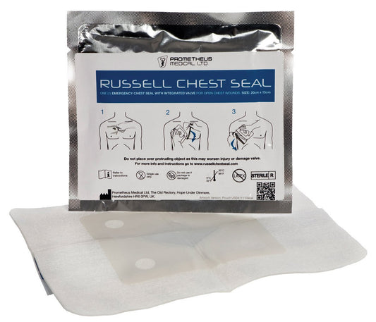 Russell Chest Wound Seal 6 x 7.75 Inch, Sterile – 1 per Pack