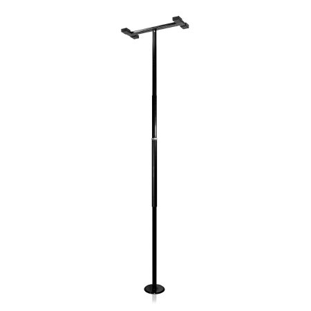 Security Pole / Grab Bar Stander Black Powder-Coated Steel