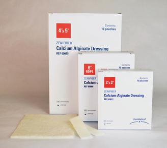 ZeniFIBER Ag Silver Alginate Rope Dressing 6 Inch Sterile