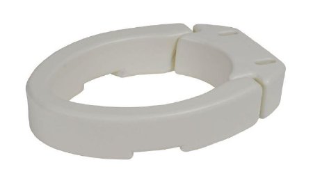 Elongated Raised Toilet Seat drive 3-1/2 Inch Height White 250 lbs. Weight Capacity