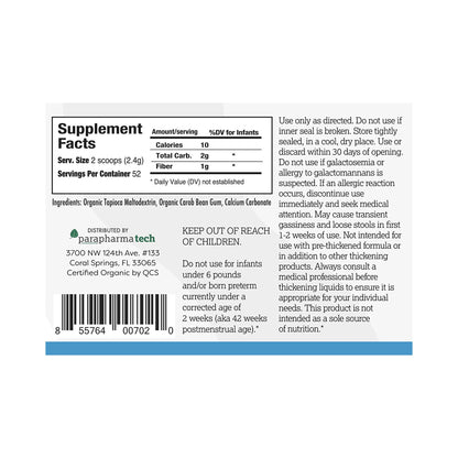 Gelmix Infant Formula and Breast Milk Thickener Unflavored Powder 4.4 oz Jar IDDSI Level 1