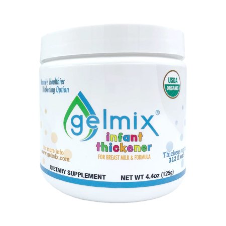 Infant Formula and Breast Milk Thickener Gelmix 4.4 oz. Jar Unflavored Powder IDDSI Level 1 Slightly Thick