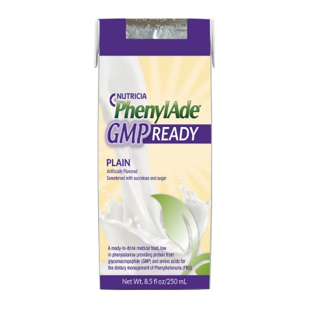 Oral Supplement PhenylAde GMP READY Plain Flavor Liquid 8.5 oz. Carton