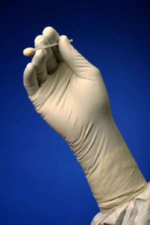 Cleanroom Glove TechNiGlove International STN200P Series Nitrile White 12 Inch Beaded Cuff Sterile