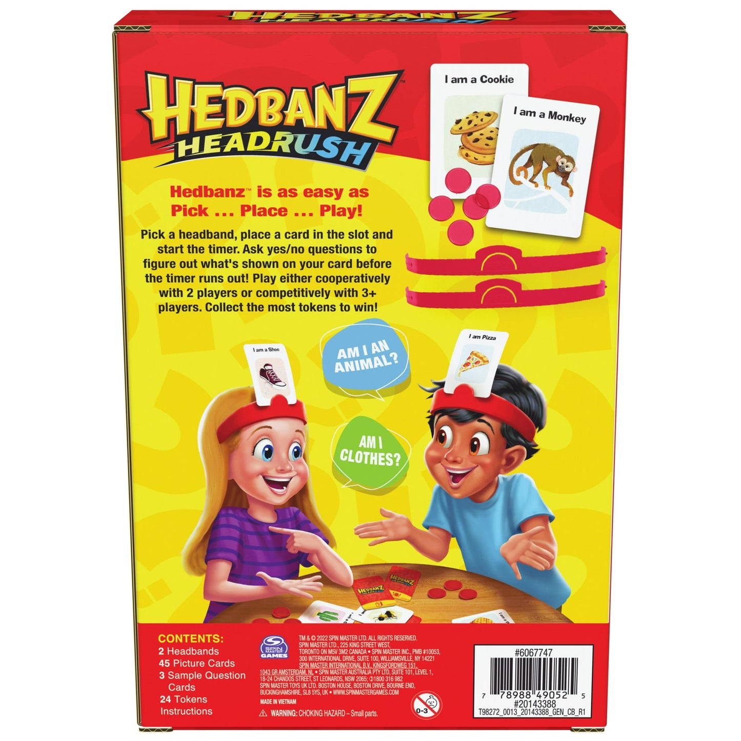 Hedbanz Headrush Picture Guessing Game – Family Board Game for Kids Ages 6+