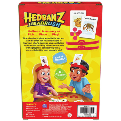 Hedbanz Headrush Picture Guessing Game – Family Board Game for Kids Ages 6+