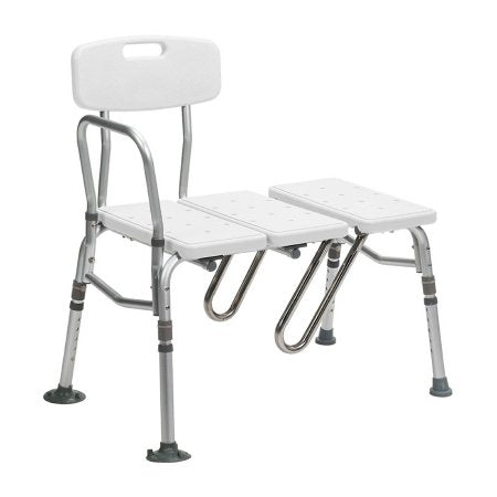 drive Splash Defense Knocked Down Bath Transfer Bench 17-1/2 to 22-1/2 Seat Height 400 lbs. Weight Capacity