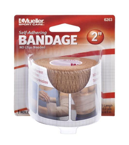 Mueller Cohesive Bandage 2 Inch x 5 Yard Self-Adherent Compression Wrap
