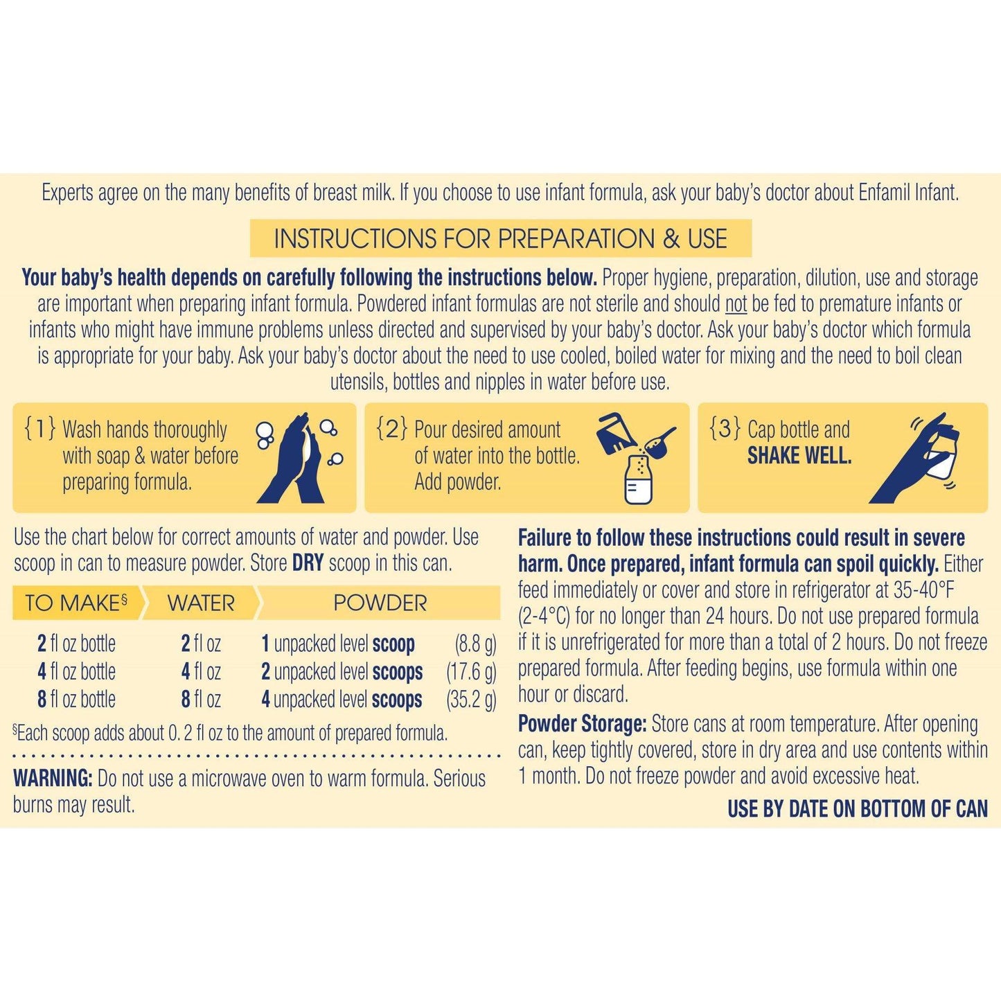 Enfamil Infant Formula 12.5 oz Powder Milk-Based Iron-Fortified