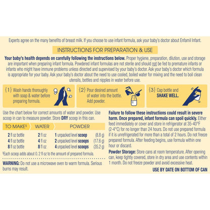 Enfamil Infant Formula 12.5 oz Powder Milk-Based Iron-Fortified