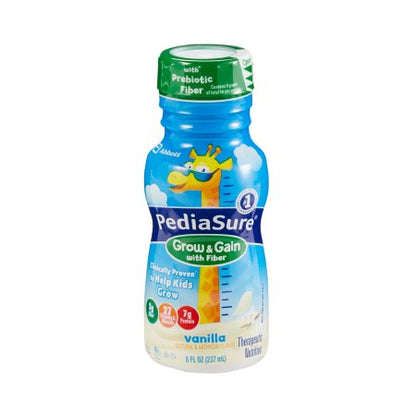 Pediatric Oral Supplement PediaSure Grow & Gain with Fiber Vanilla Flavor 8 oz. Bottle Liquid Fiber