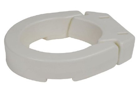 Raised Toilet Seat 3-1/2 Inch Height White 250 lbs. Weight Capacity